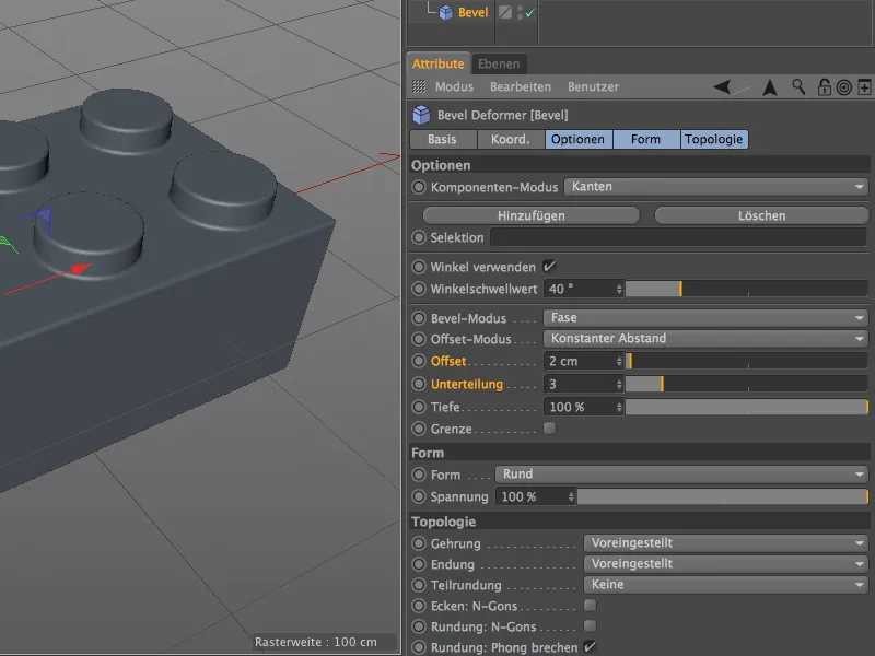 Neu in Release 16 - Modelling mit dem Bevel-Deformer