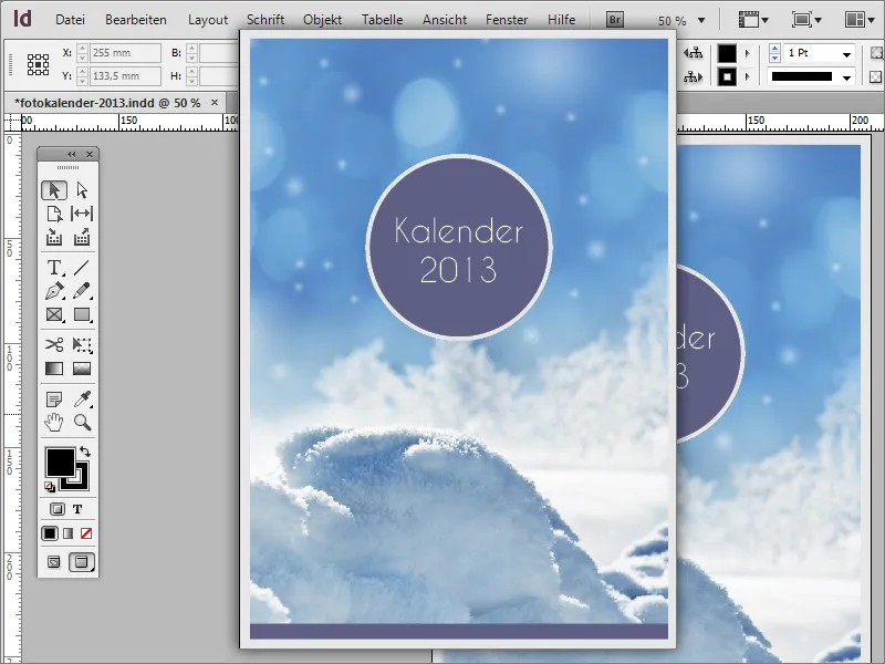 Designa fotokalender inkl. omslag i Adobe InDesign