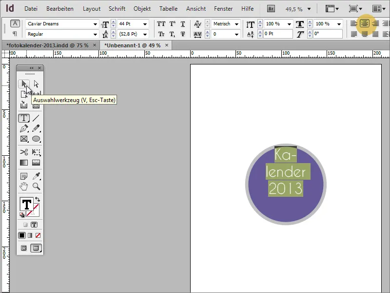 Designe fotokalender inkl. forside i Adobe InDesign.