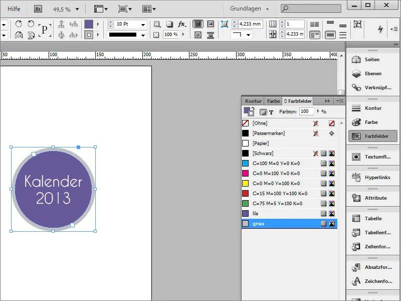 Desigbildekalender inkl. forside i Adobe InDesign