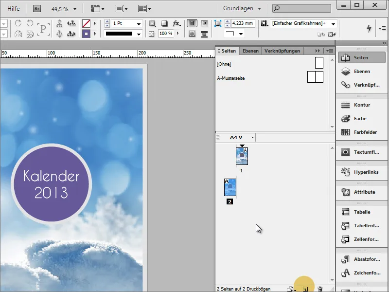 Designa fotokalender inkl. omslag i Adobe InDesign.