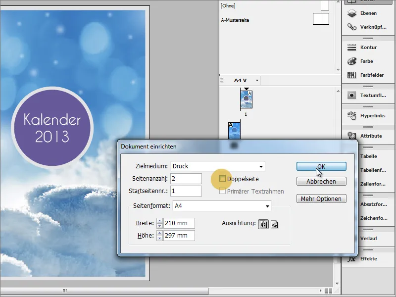 Designa en fotokalender inkl. omslag i Adobe InDesign.