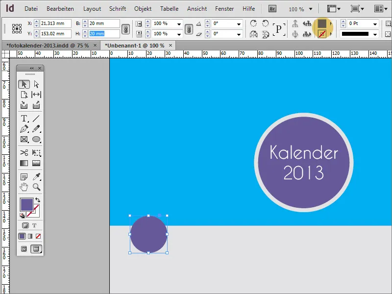 Skapa fotokalender inkl. omslag i Adobe InDesign.