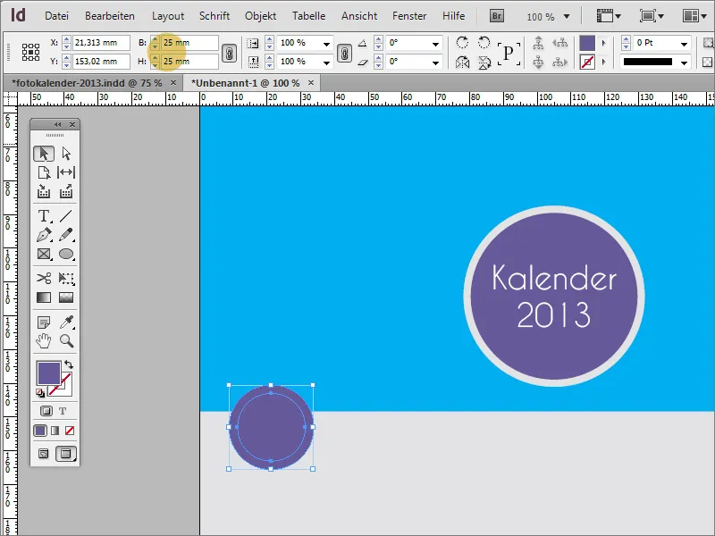 Designt fotokalender med forskjærm i Adobe InDesign