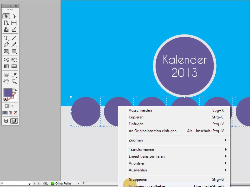 Designdine fotokalender inkl. forside i Adobe InDesign.