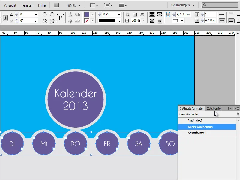 Designt fotokalender med forside i Adobe InDesign.