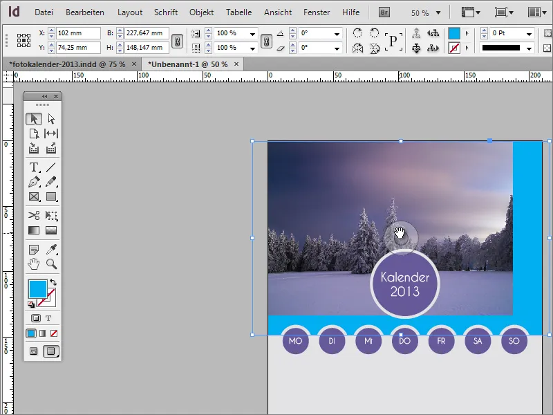 Designa en fotokalender inkl. omslag i Adobe InDesign