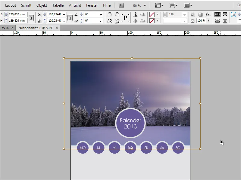 Skapa en fotokalender med framsida i Adobe InDesign