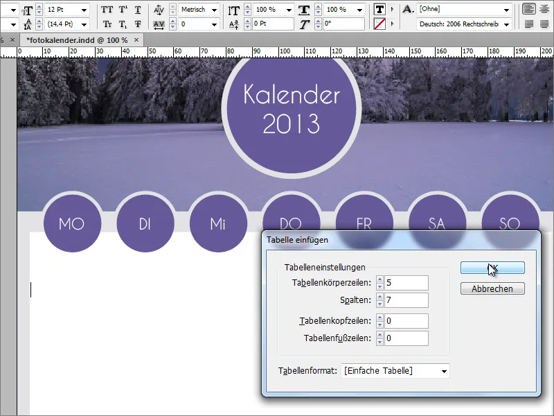 Designa fotokalender inklusive omslag i Adobe InDesign.