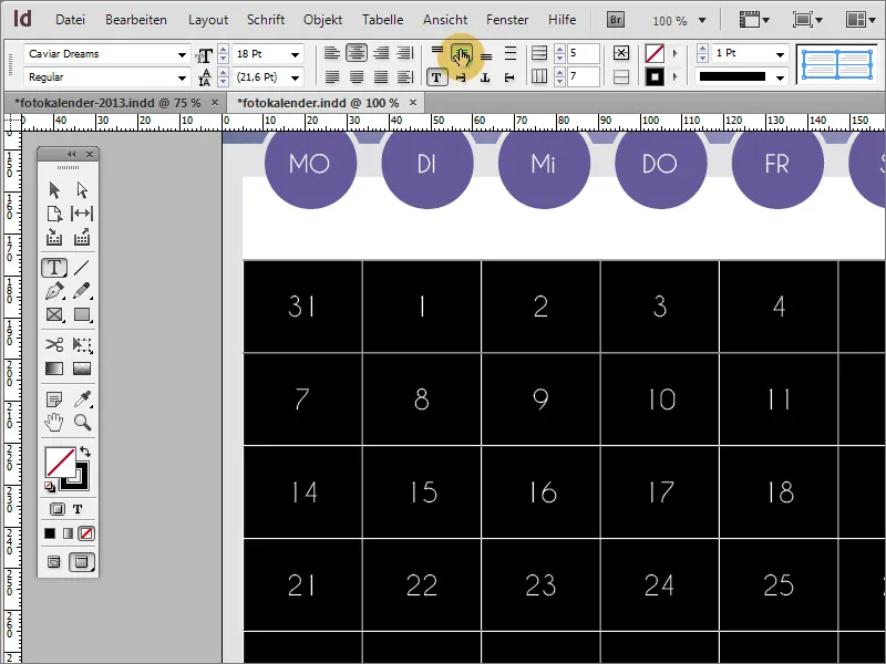 Designa fotokalender inkl. omslag i Adobe InDesign.