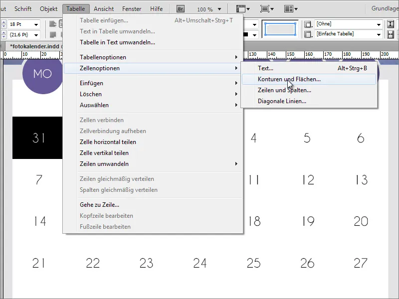 Designe fotokalender med forside i Adobe InDesign