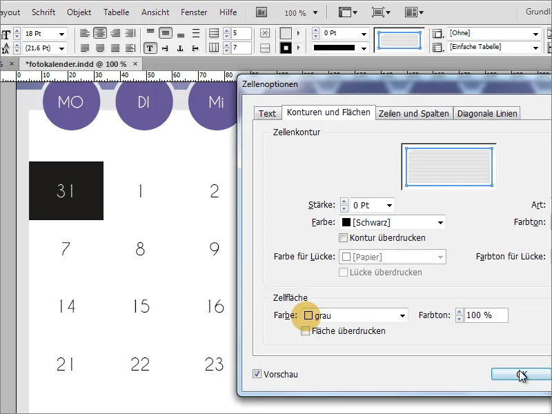 Diseño de foto calendarios incl. portada en Adobe InDesign