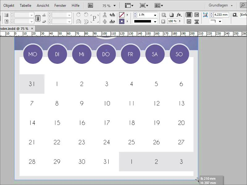 Diseño de foto calendarios incl. portada en Adobe InDesign