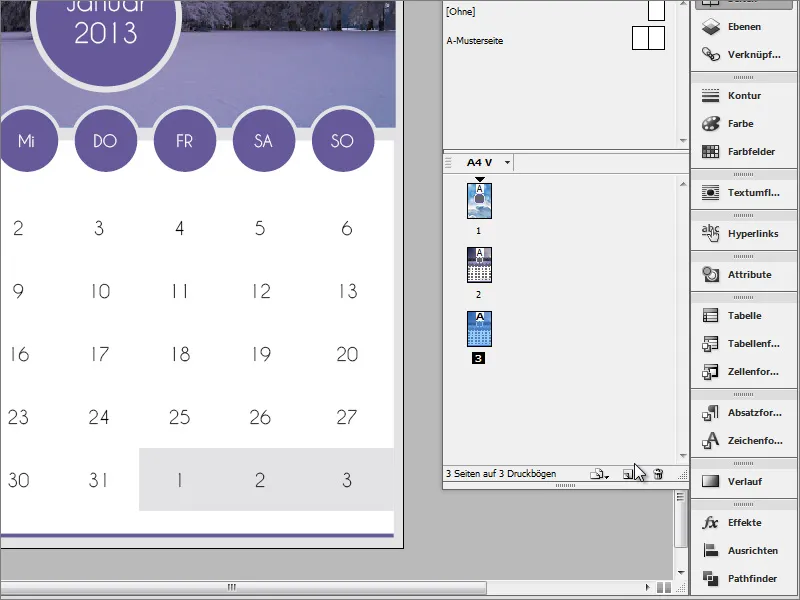 Diseño de foto calendarios incl. portada en Adobe InDesign