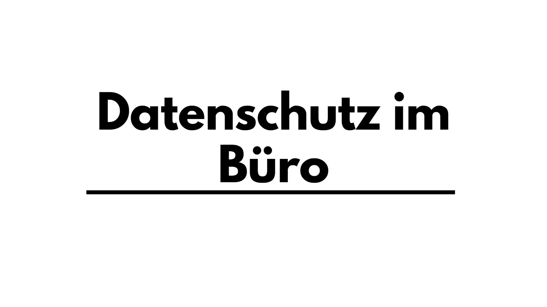 Perlindungan data di kantor - Beginilah cara melindungi data sensitif Anda