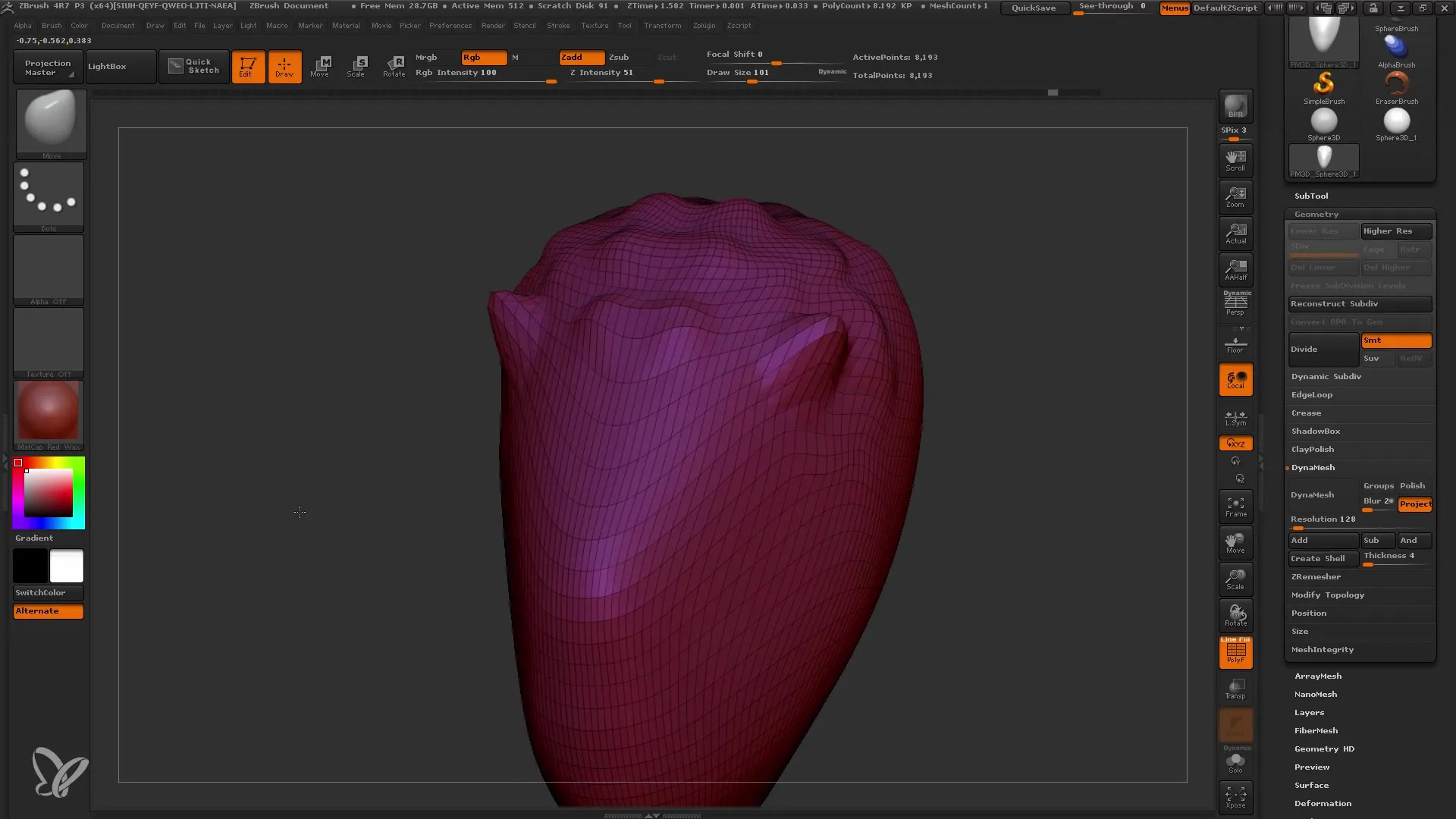 ZBrush Dynamesh: Úvod do efektivního modelování