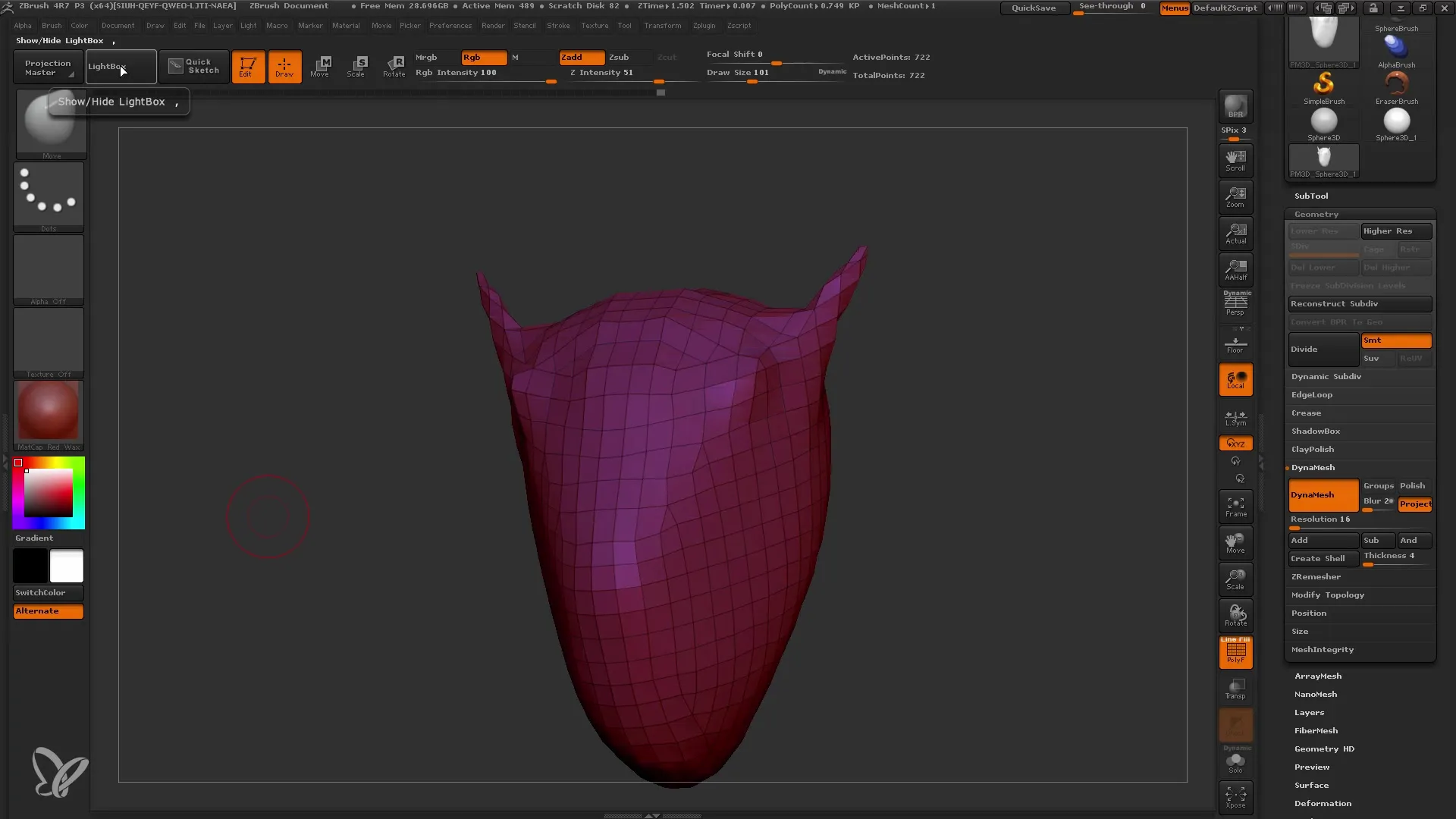 ZBrush Dynamesh: Memulai Modelisasi yang Efisien