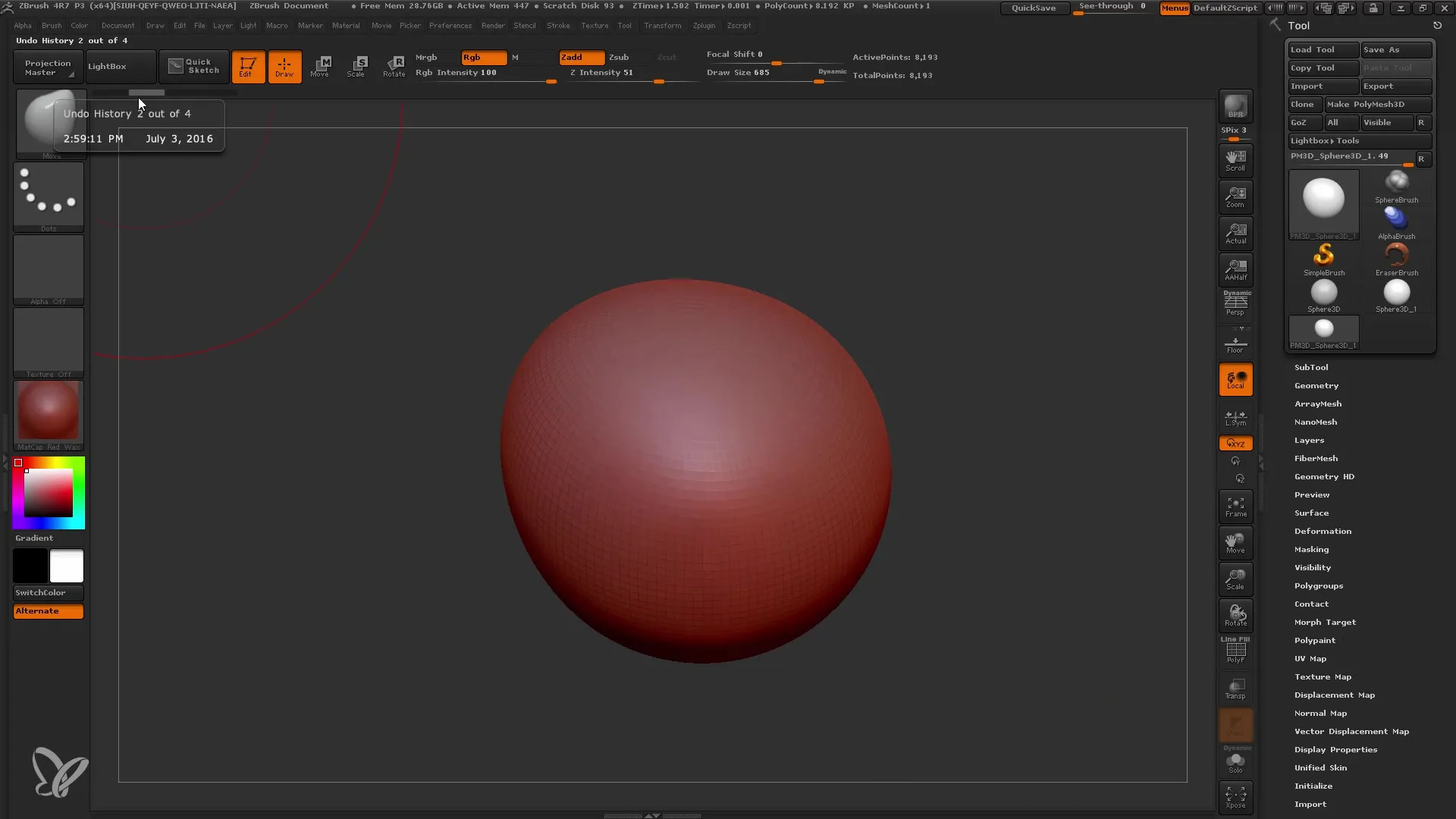 ZBrush Dynamesh: Memulai pemodelan yang efisien