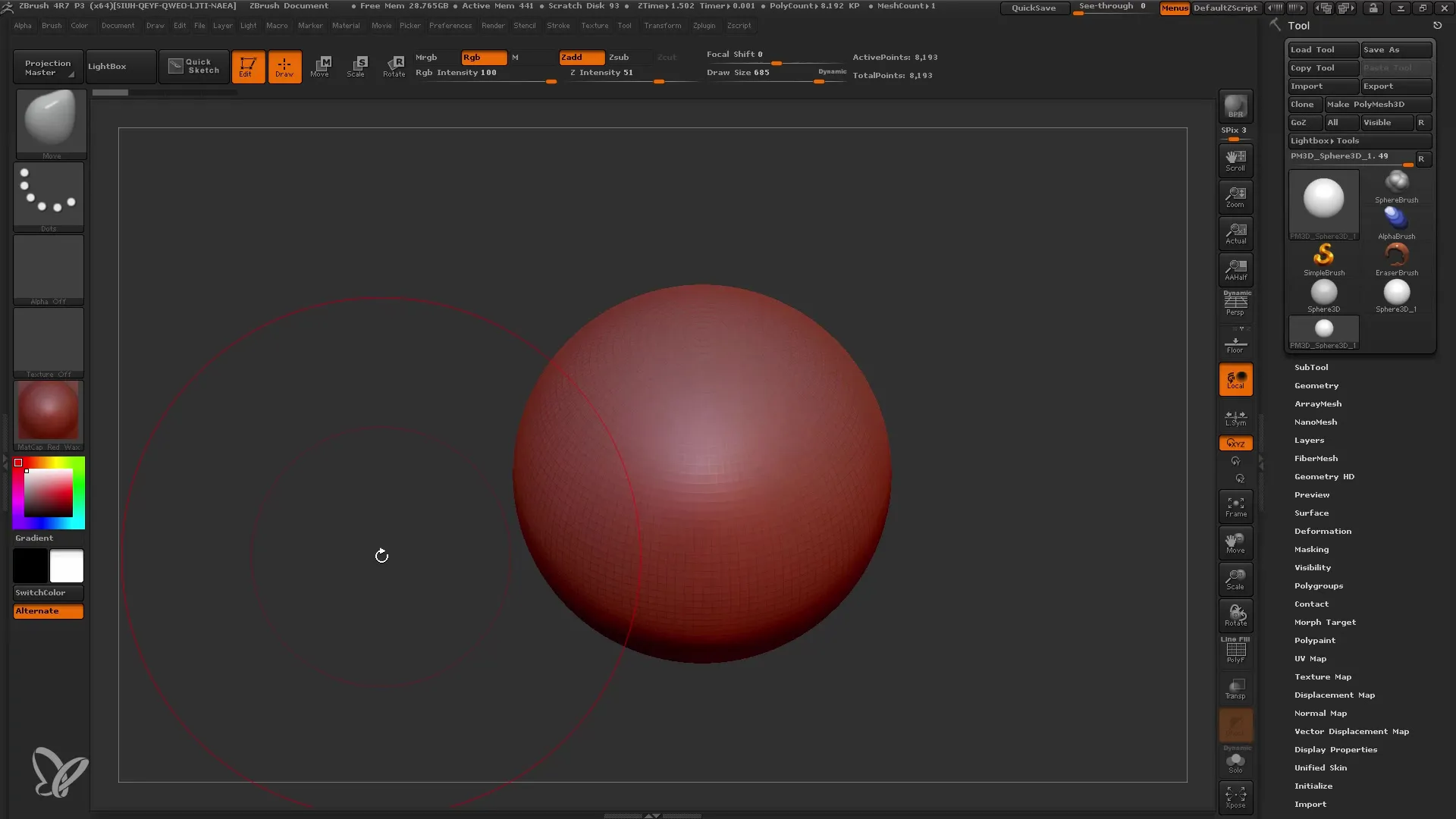 ZBrush Dynamesh: Memulai pemodelan yang efisien