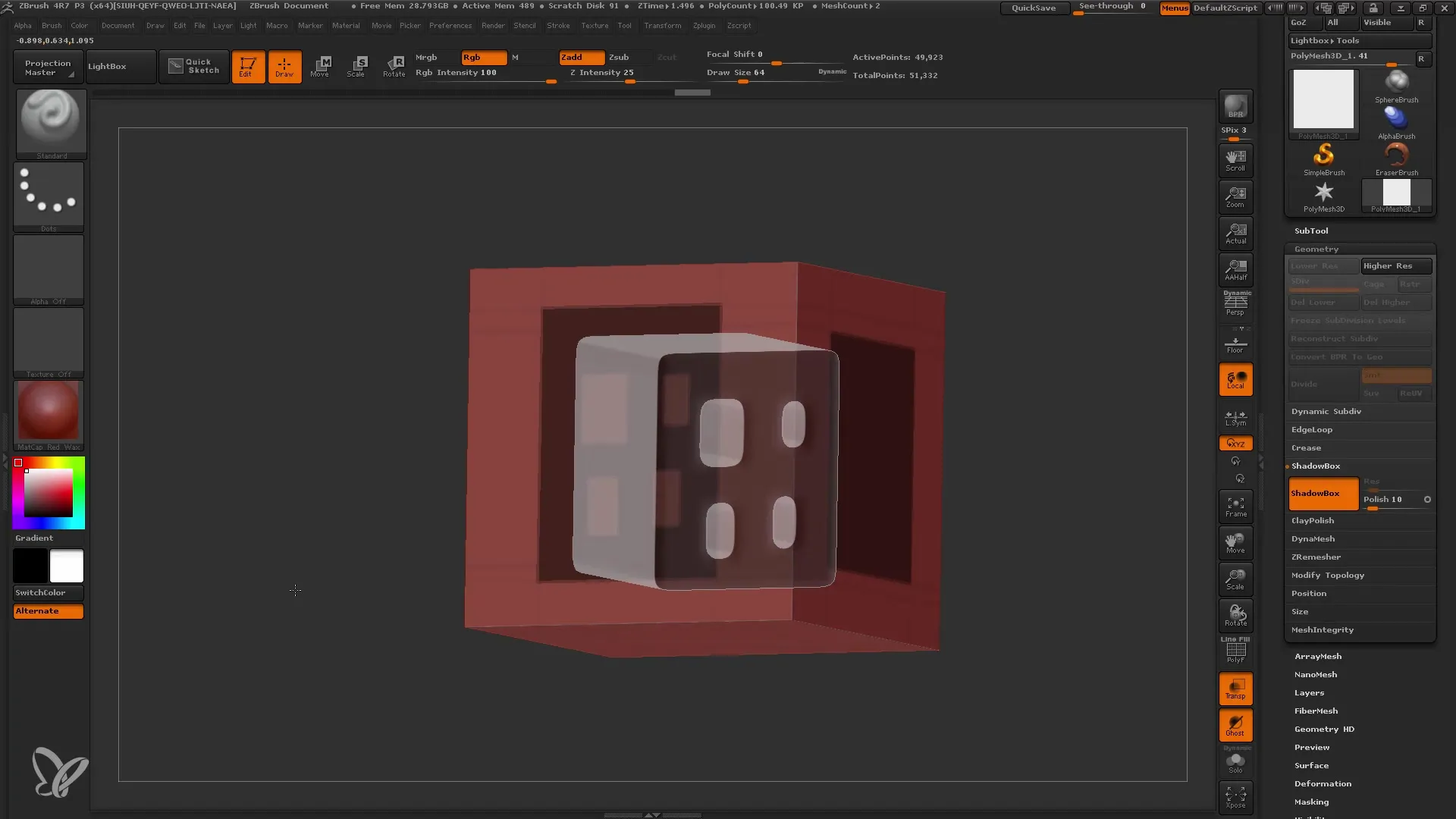 Shadowbox dalam ZBrush: Buat mesh kompleks dengan cepat