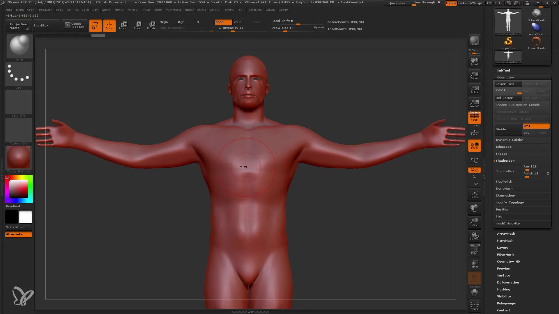 MatchMaker otas apgūšana programmā ZBrush