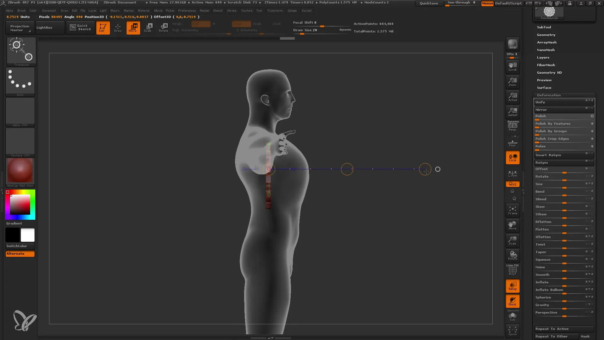 Kuas MatchMaker dalam ZBrush