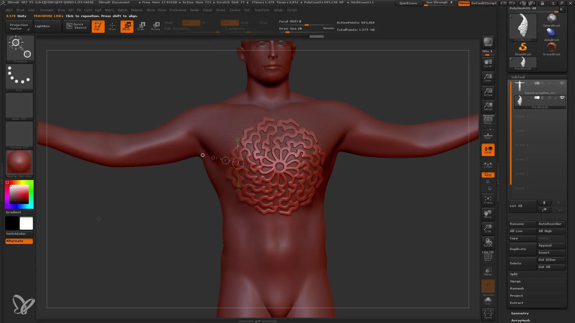 MatchMaker otas apgūšana programmā ZBrush