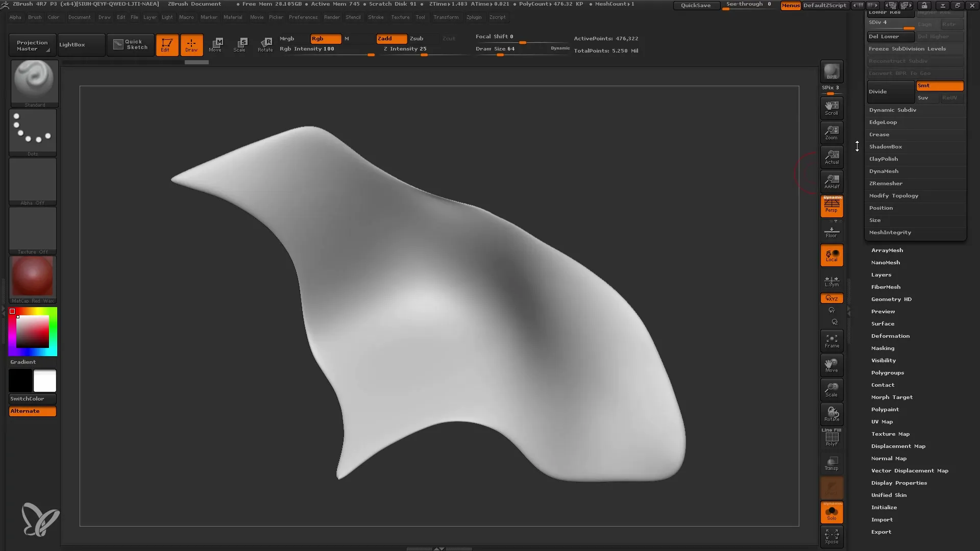 Verbessere deine 3D-Modelle mit Surface Noise in ZBrush