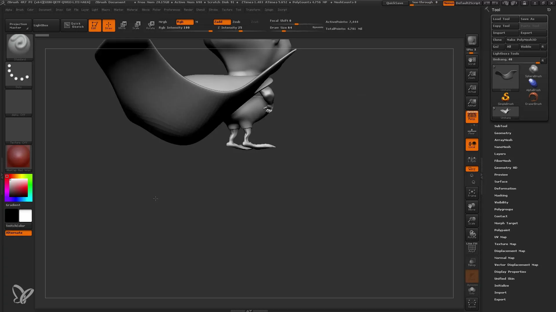 Verbessere deine 3D-Modelle mit Surface Noise in ZBrush