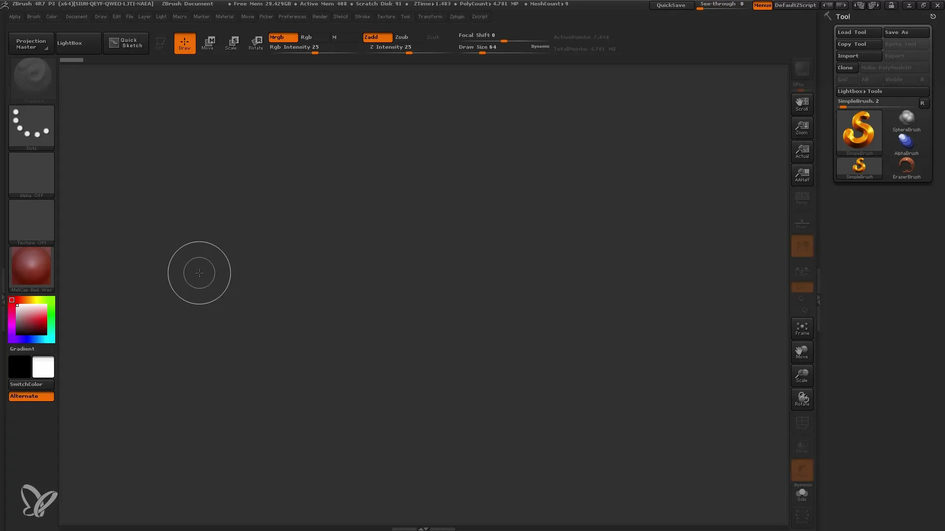 Perbaiki model 3D-mu dengan Surface Noise di ZBrush