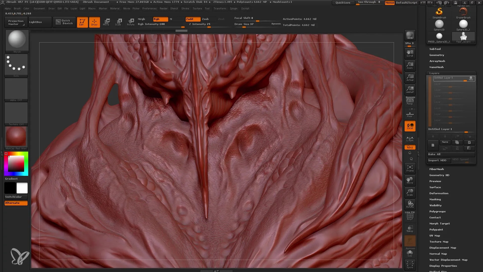 ZBrush pro začátečníky: Porozumění vrstvám a morfovým cílům