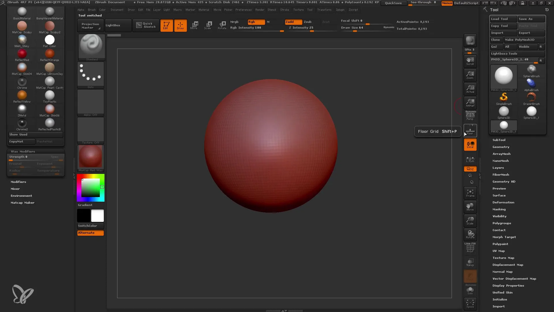 ZBrush uvod: Učinkovita uporaba materialov za začetnike