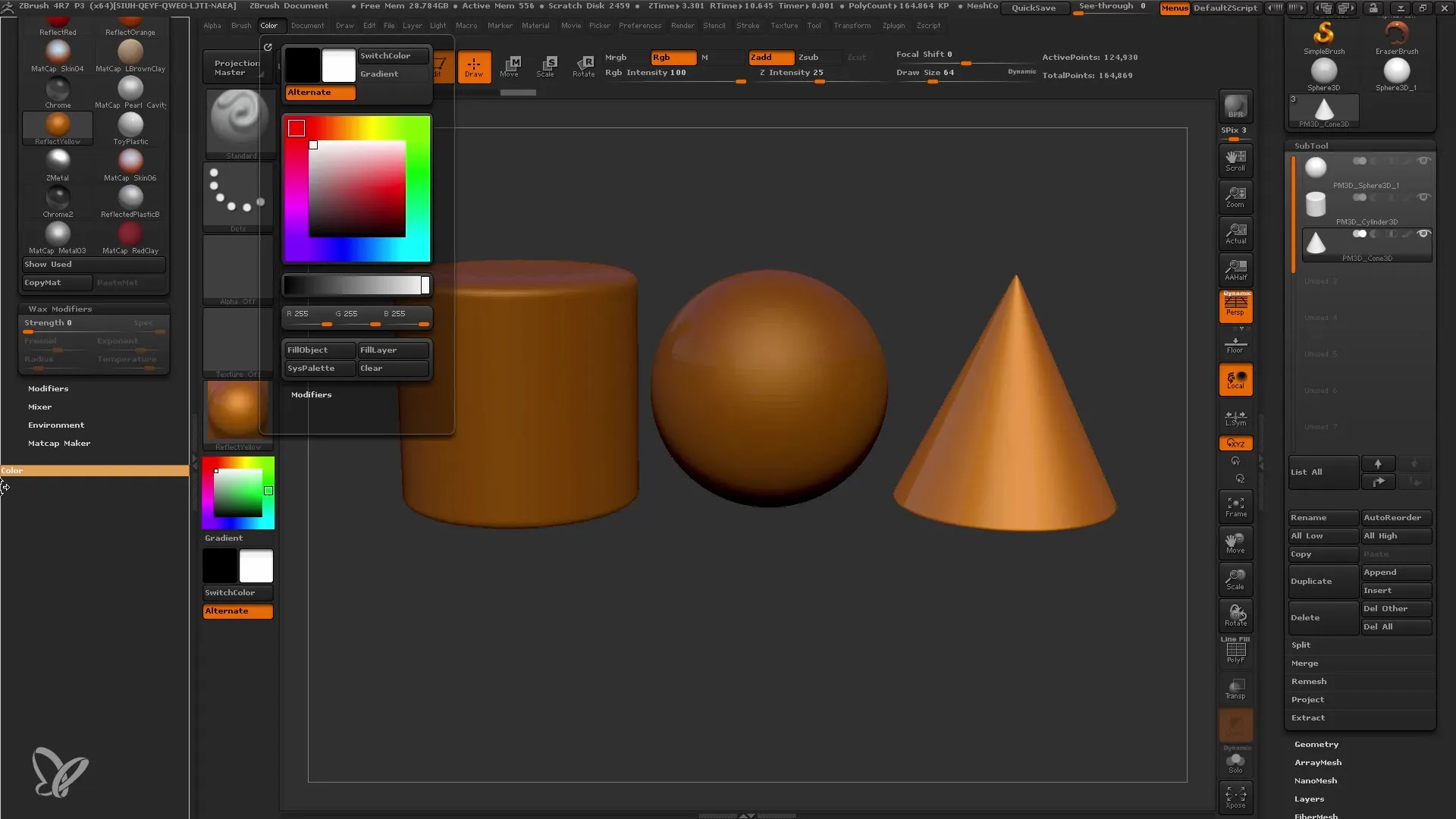 Uvod v ZBrush: Učinkovita uporaba materialov za začetnike