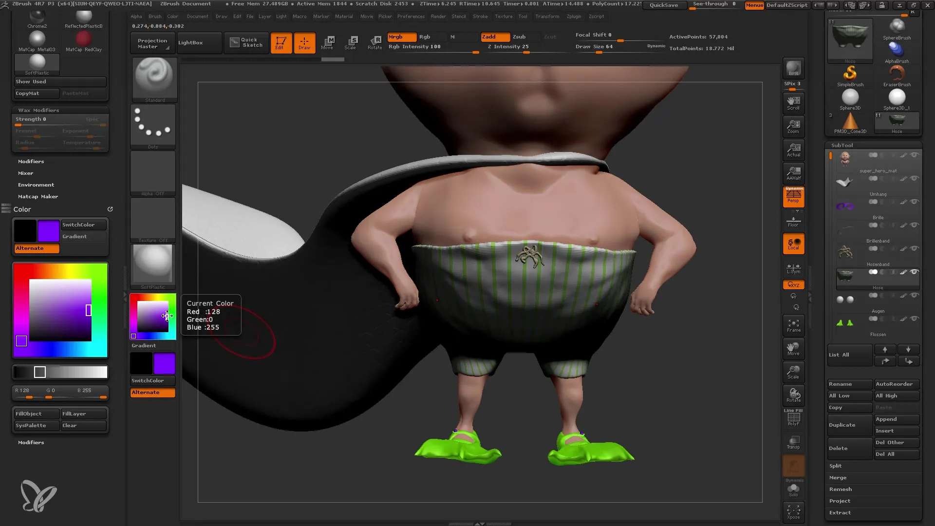 Pengantar ZBrush: Penggunaan Material yang Efektif untuk Pemula