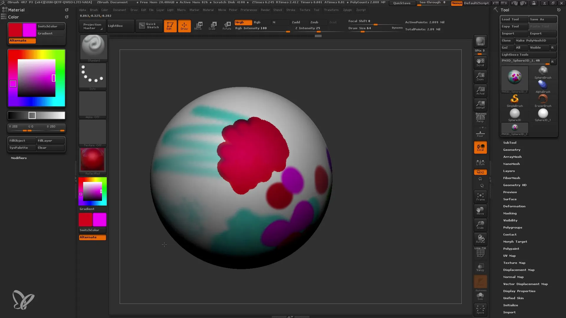 Polypaintimise põhimõisted ZBrush'is mõistmiseks