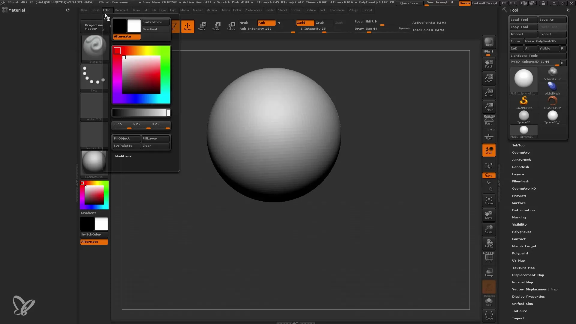 Polypainting in ZBrush verstehen