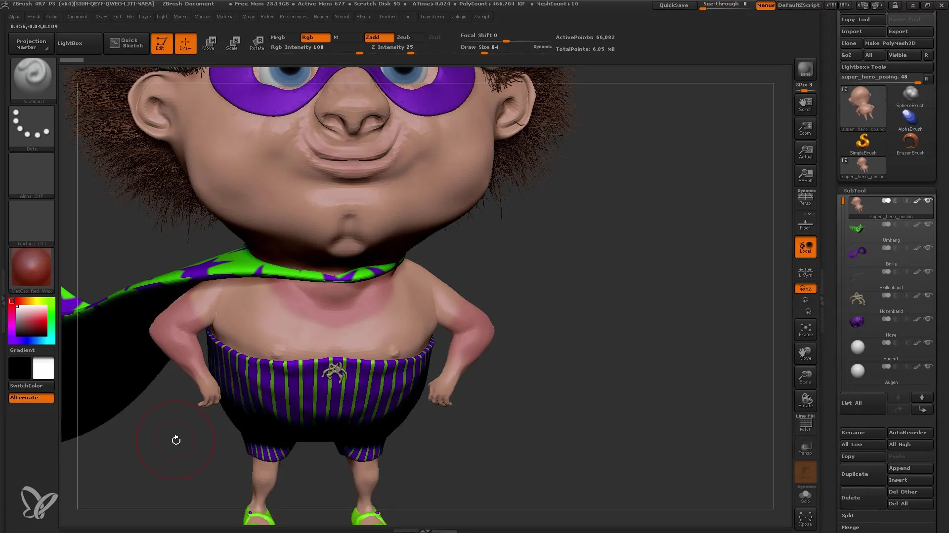 ZBrush Navodila: Transpose Master za dinamične poze