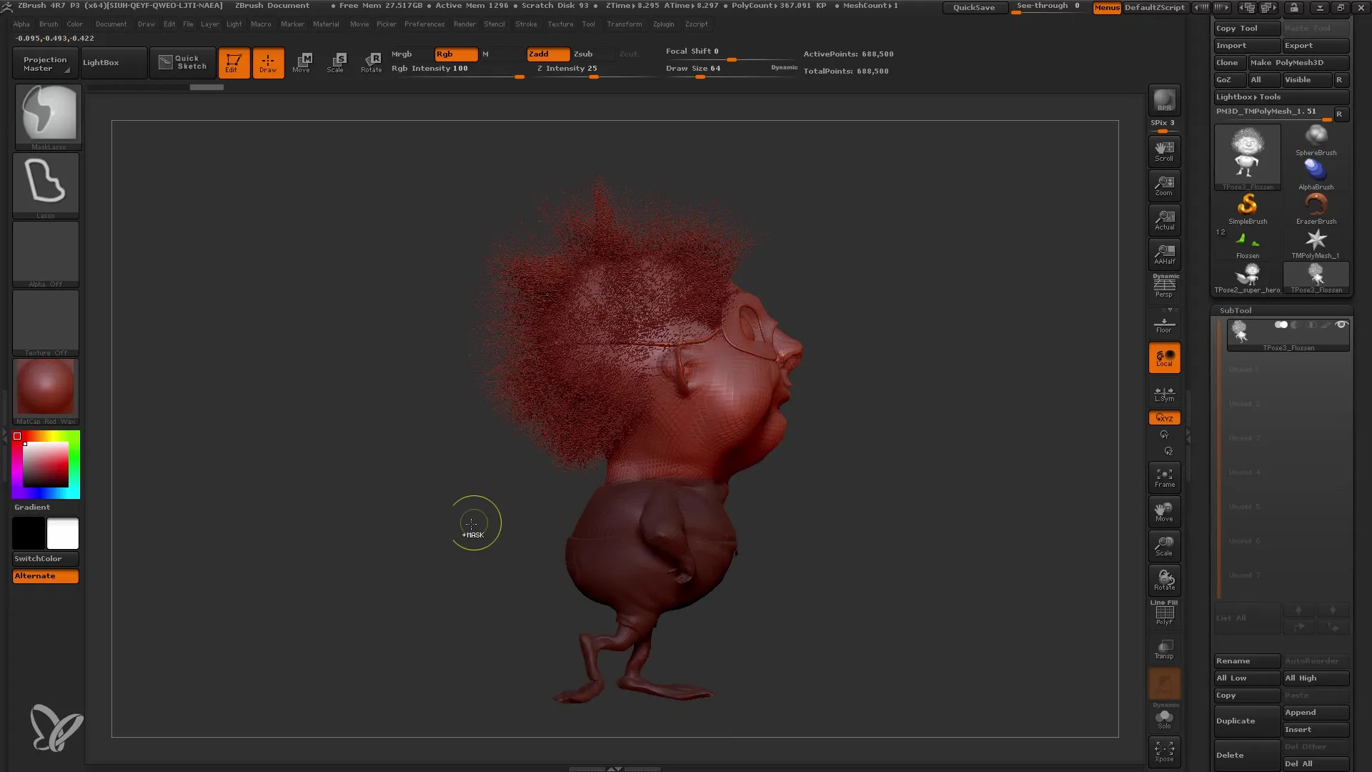 ZBrush juhend: Transpose Master dünaamiliste pooside jaoks