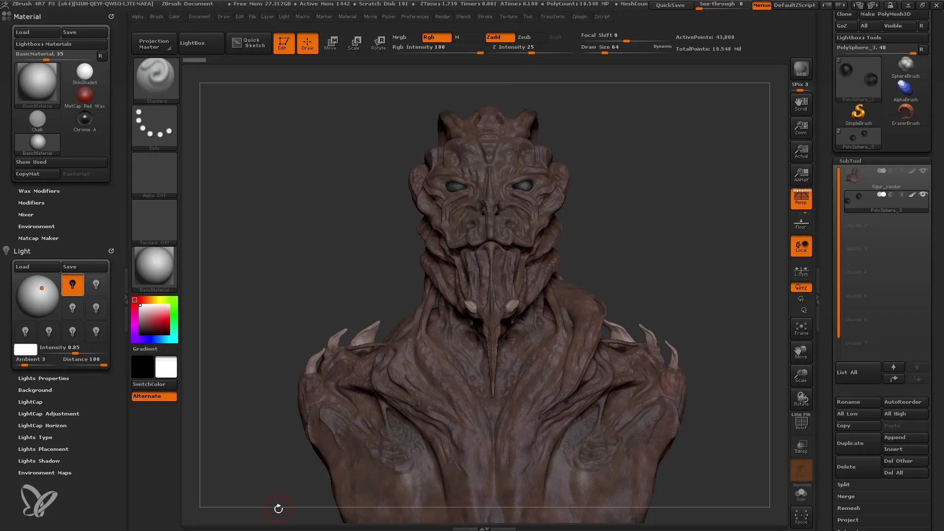 Rendering efektif di ZBrush untuk pemula