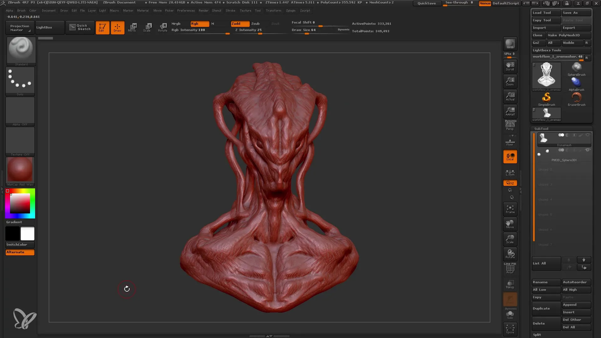 ZBrush Navodila za čiste Mesh-e z ZRemesherjem