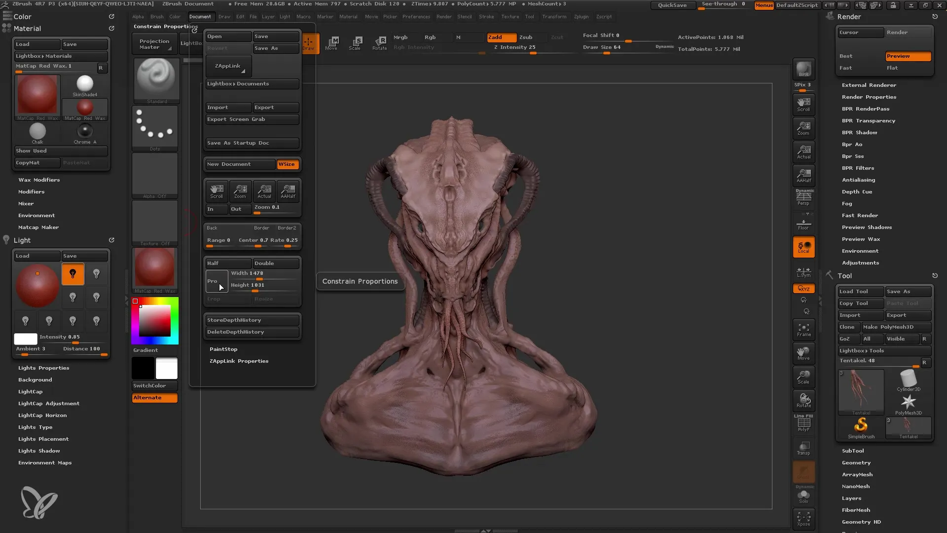 Pencahayaan dan Rendering ZBrush untuk pemula