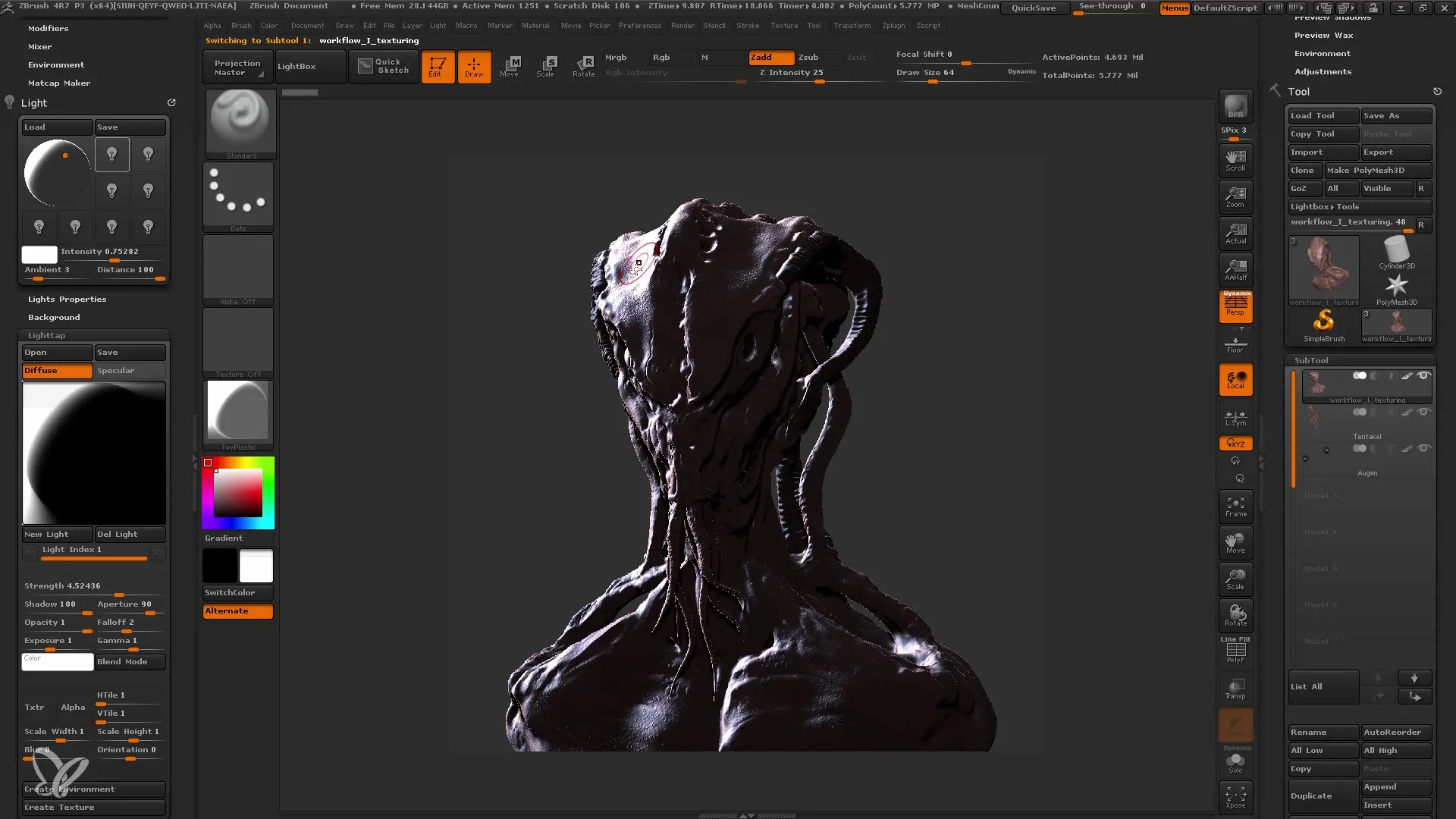 ZBrush Lightning und Rendering für Einsteiger