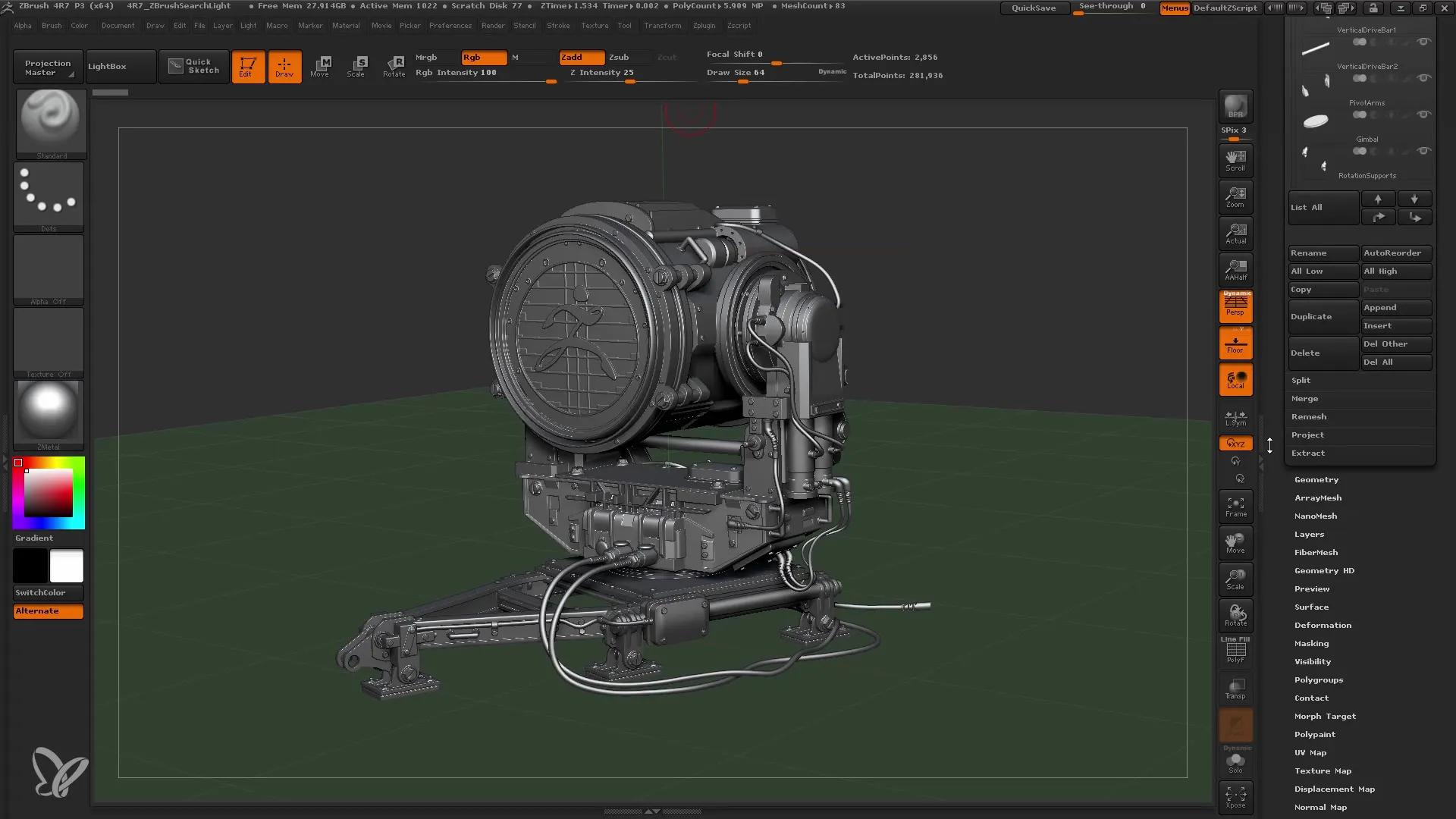 Struktur Menu ZBrush: Panduan untuk pemula tentang alur kerja yang efisien