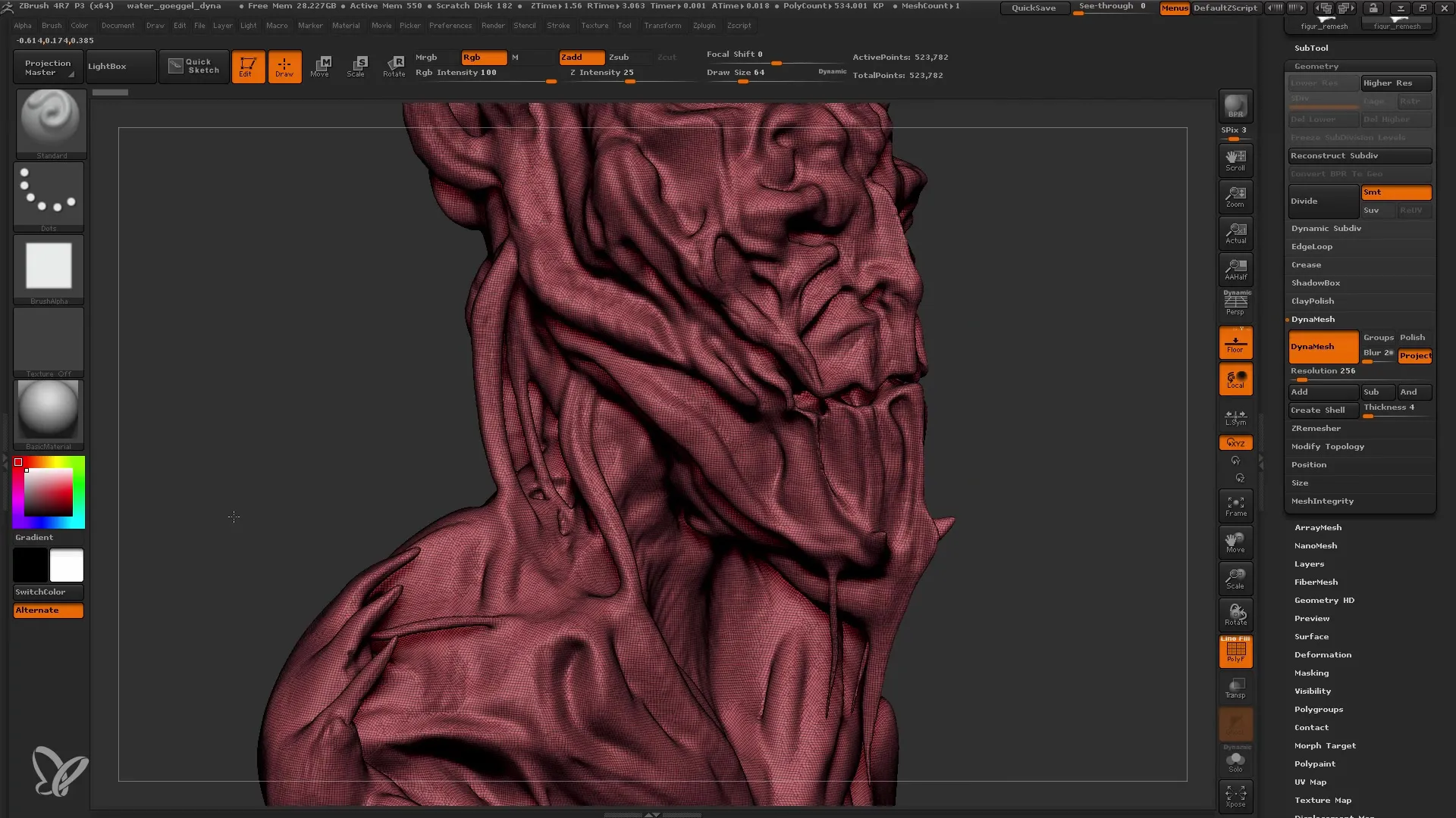 ZBrush: Пошагова інструкція з корекції топології ZRemesher