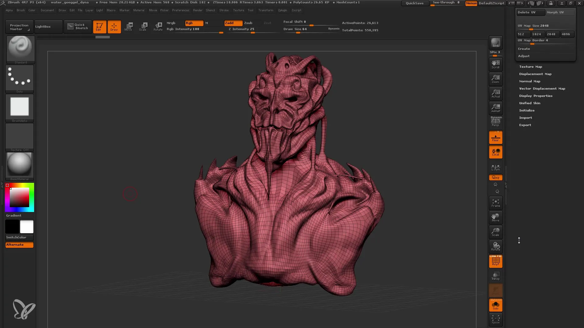 ZBrush: Panduan Langkah demi Langkah ZRemesher