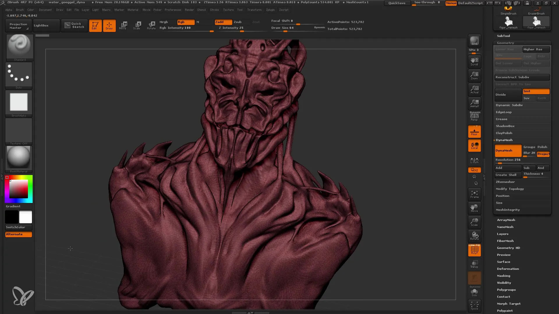 ZBrush: ZRemesher Schritt-für-Schritt Anleitung