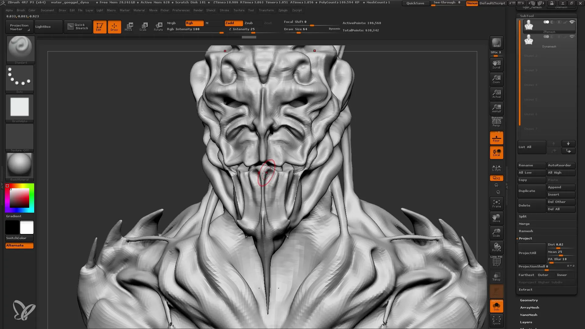 ZBrush: ZRemesher Schritt-für-Schritt Anleitung