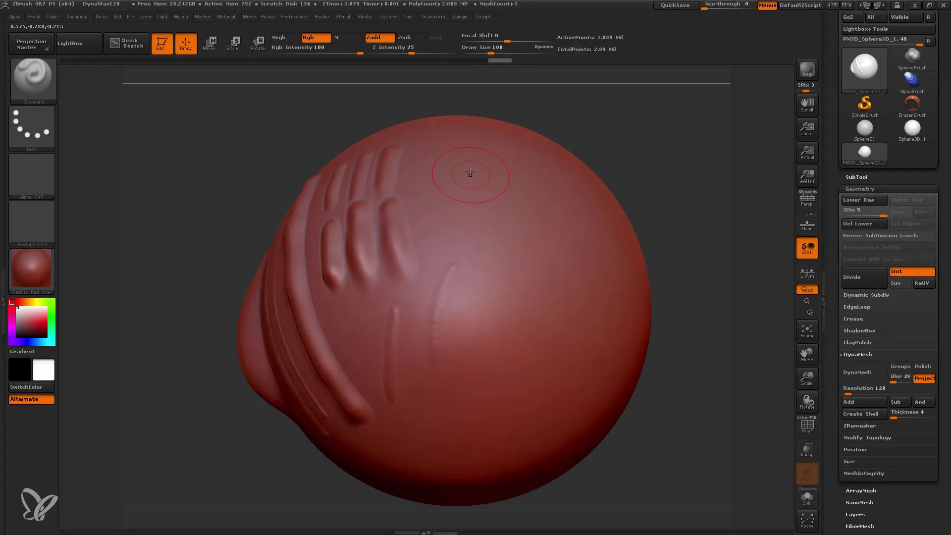 Brushes in ZBrush: Einstellungen für perfekte Details