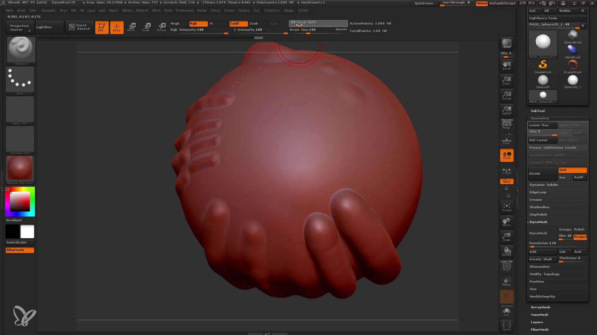 Brushes in ZBrush: Einstellungen für perfekte Details