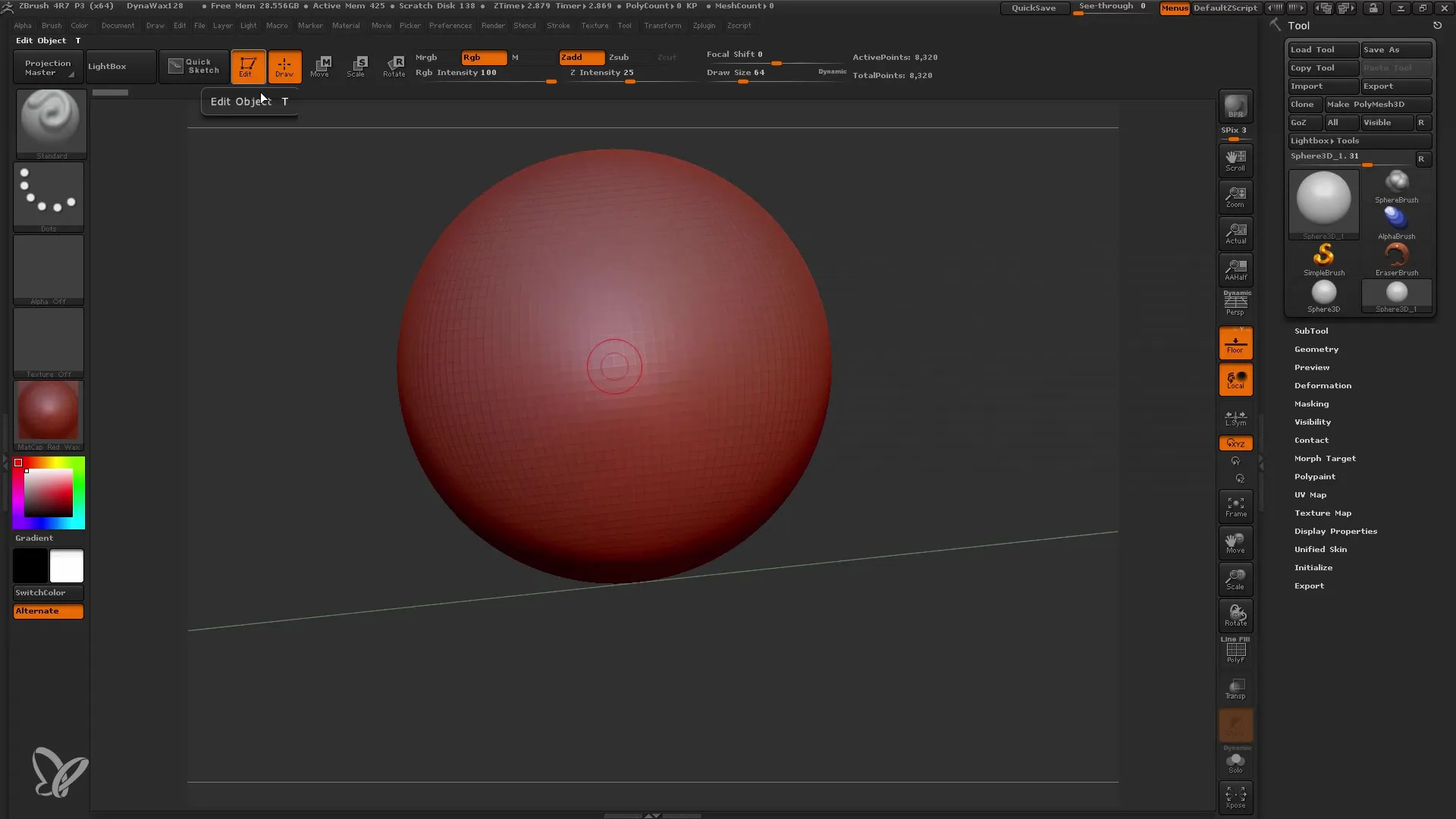 Otas programmā ZBrush: iestatījumi perfektām detaļām